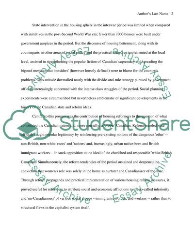 Post Confederation Canadian History