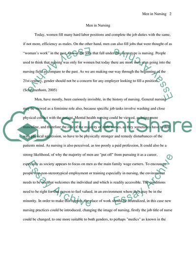 Gender Stereotypes: Men in Nursing