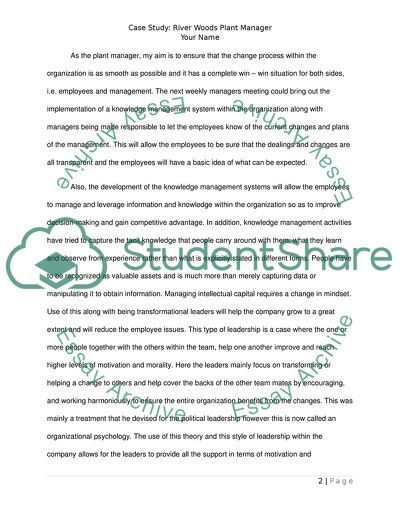 River Woods Plant Manager