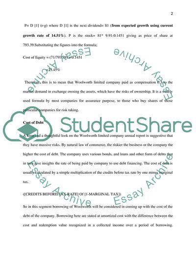The Dividend Capitalization Model