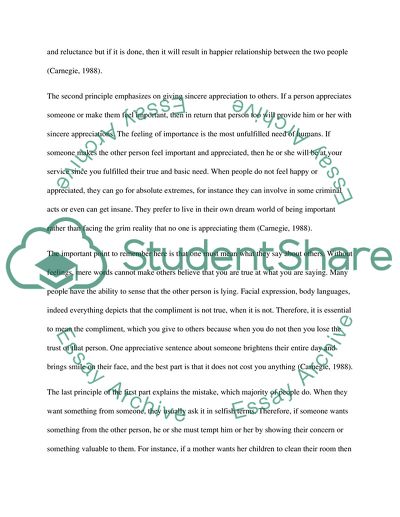 Analysis of How to Win Friends and Influence People by Dale Carnegie