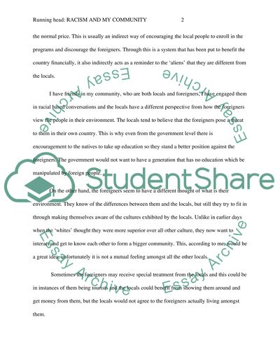 Racism and Your Community