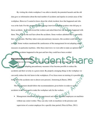 Employee Health and Safety