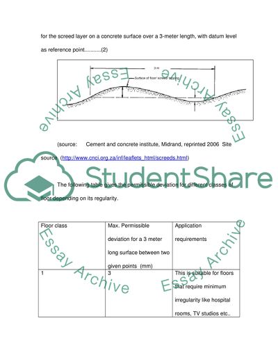 Mechanical properties and acoustic behaviour of screed