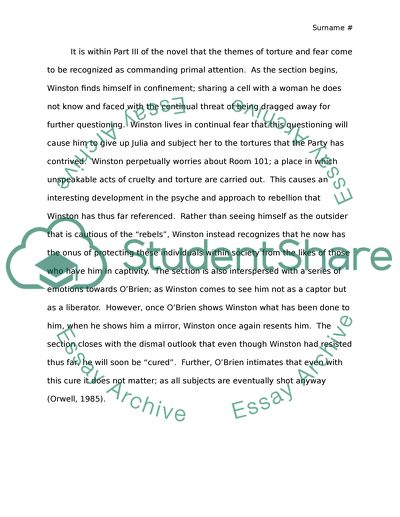 Fear/Torture as Propaganda