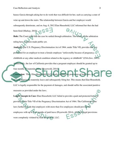 Case Reflection and Analysis