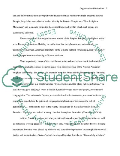 Peoples Temple and Black Religion in America