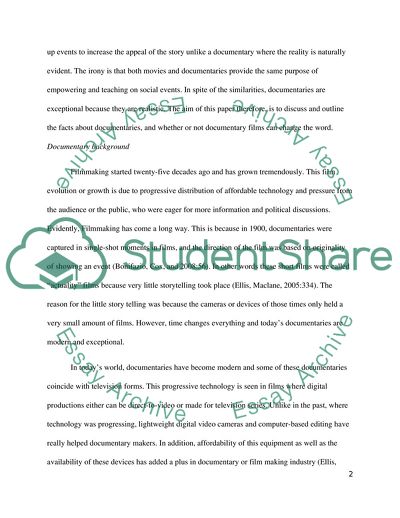 A Documentary Film Can Change the World