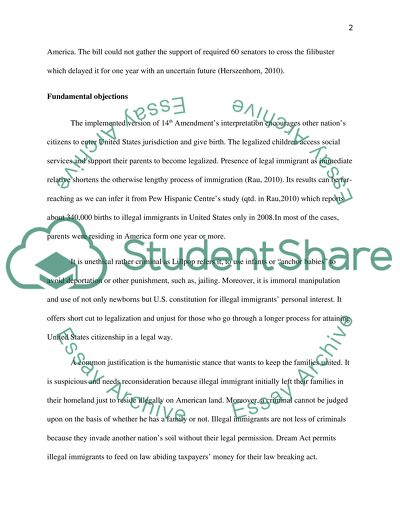 Dream Act and Illegal immigrant childrens citizenship