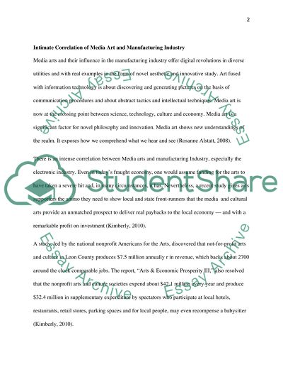 Intimate Correlation of Media Art and Manufacturing Industry