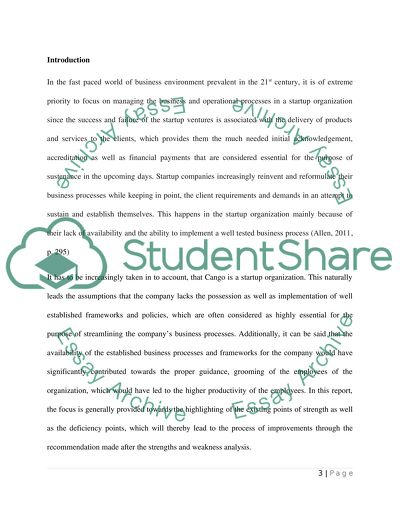 Cango Analysis Report