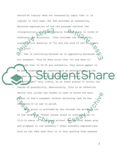 Article by Gordon Fee