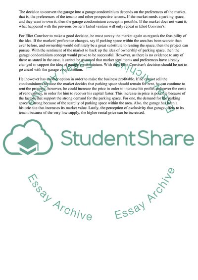 Should Eliot Conviser Buy the Brimmer Street Garage and Convert It to a Garage Condominium