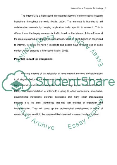 Internet2 as a Computer Technology