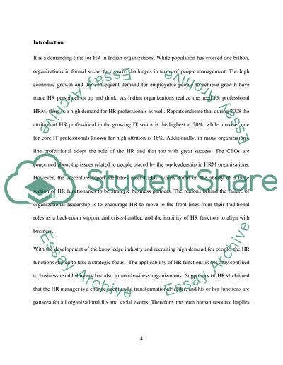 The Challenges of the Human Resource Executive