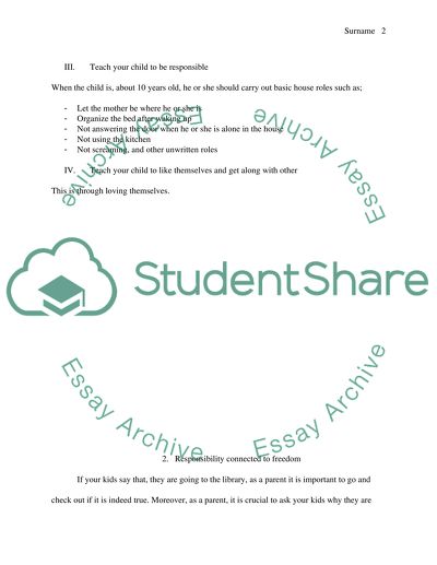 Parenting goals that must be generated