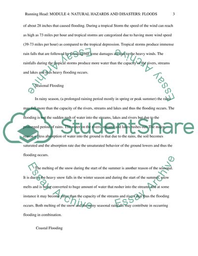 Natural Hazards and Disasters: Floods