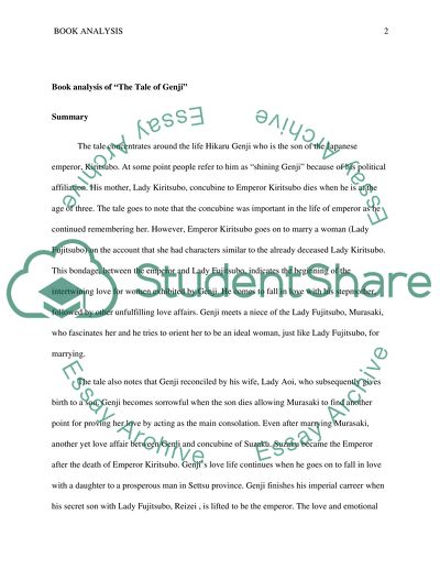 Book analysis of The Tale of Genji