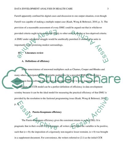 thesis data envelopment analysis