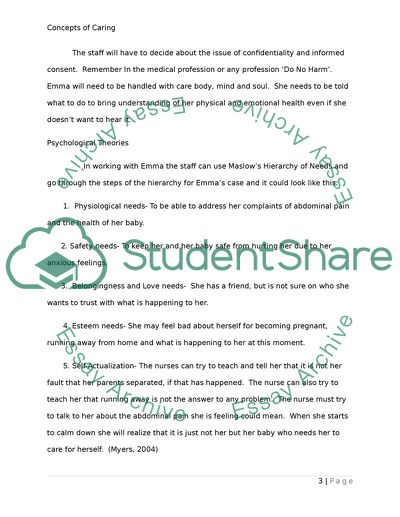 Concepts of Caring - Diversity, Oppression and Social Functioning Person in Environment Assessment