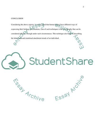 Lossography as a Way of Expressing Feelings and Emotions