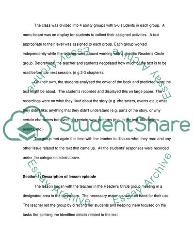 The Quality Teaching Framework - a Tool of Assessment in the Teaching-Learning Process in a Classroom