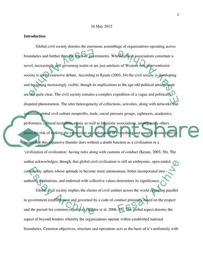 What Is Global Civil Society What Are The Compacting Perspectives On Global Civil Society