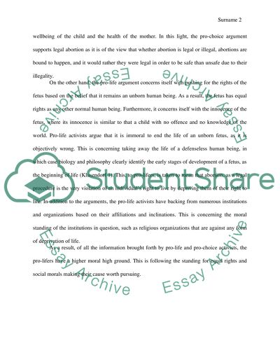 Debate Pro-life and Pro-choice