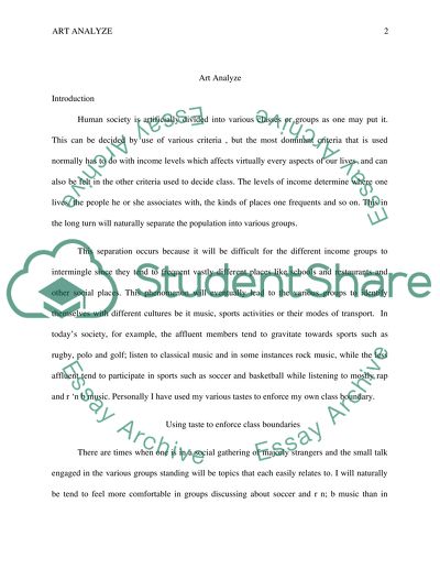 The Levels of Income