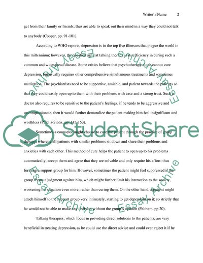 Talking Therapies as the Solution to Mental Health Problems