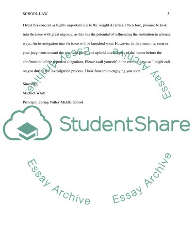 School Law - Legal Issues with School Personnel