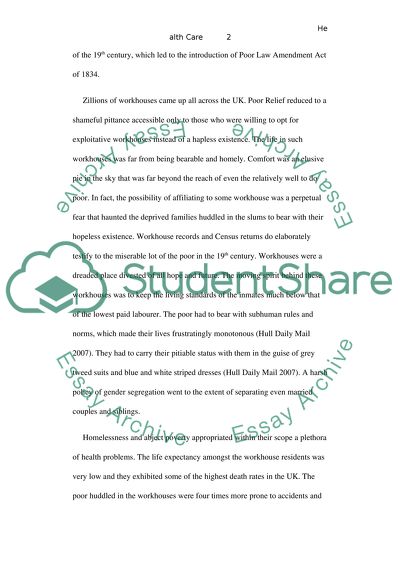 Development of Health Care
