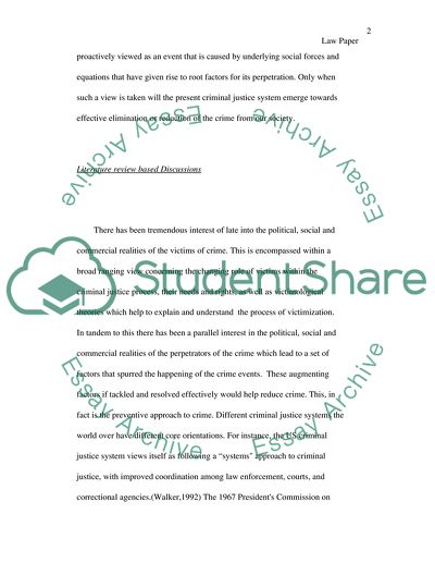 The Various Criminal Justice System