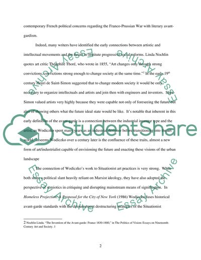 A Proposal for the City of New York, the Avant-Garde, and Current Art Practices