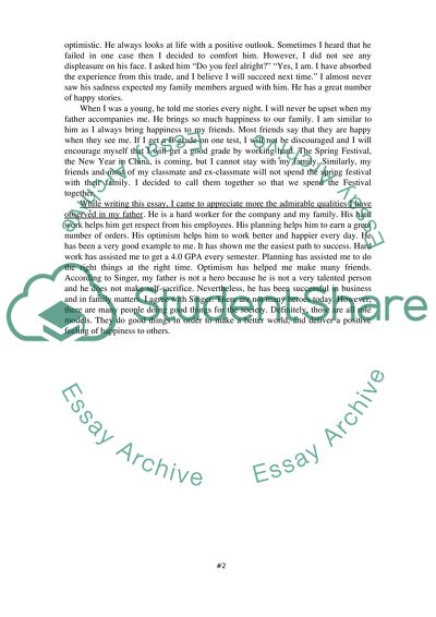 A Hero Is Someone That People Respect