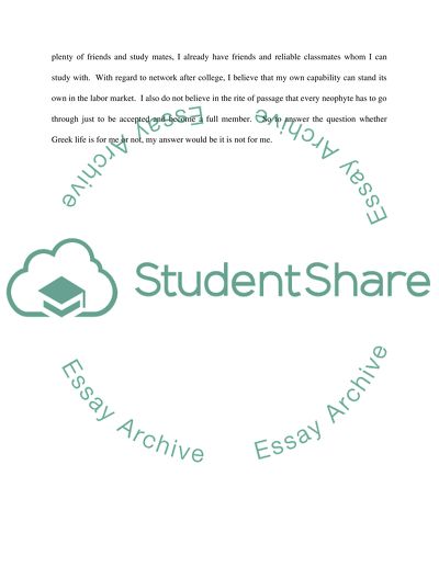 Pros and Cons of Greek Life