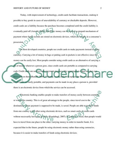 History and future of money