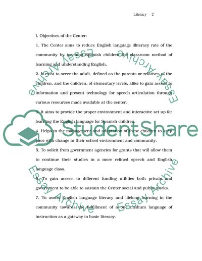 language literacy essay