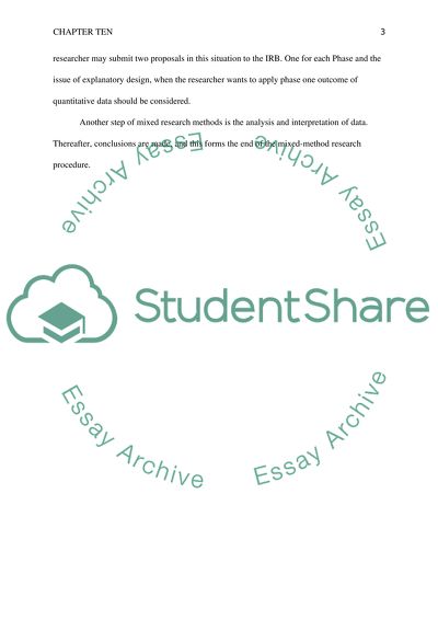 Mixed Research Methods