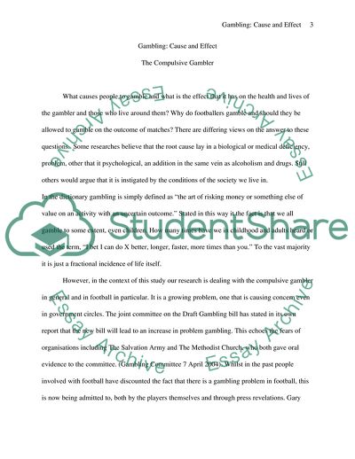 Gambling: the Compulsive Gambler