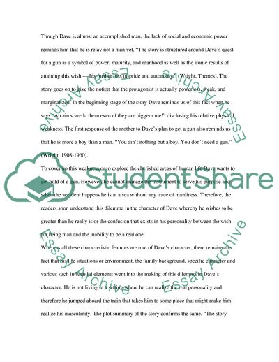 A Comparative Analysis of Dave in The Man Who Was Almost A Man and in Richard Wrights in The Man Who Was Almost A Man
