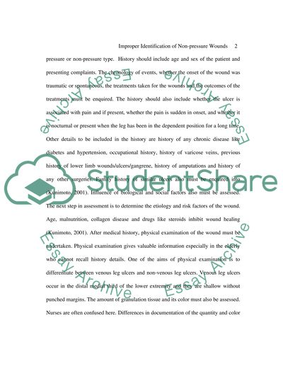 Nursing -improper identifacation of non pressure wound