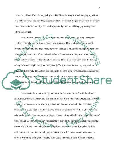 Mormonism in Tony Kushners play Angels in America