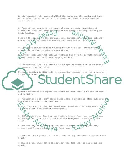 Gypsy Fortune-Telling