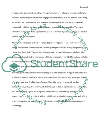 Making Solar Energy more Economical