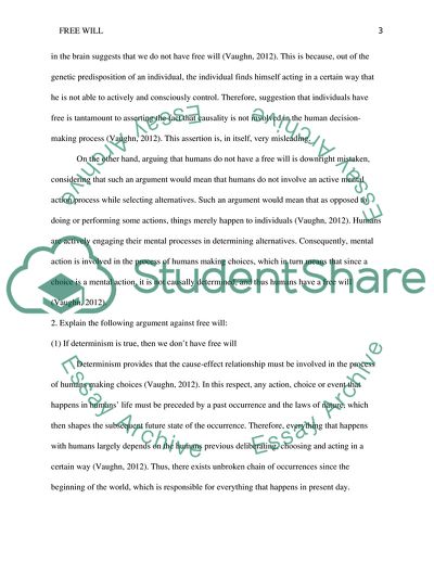 Free Will, Fulfilling the Desires of the Individual