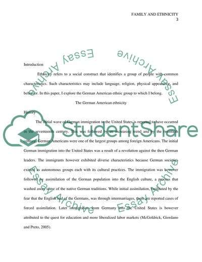 The German American Ethnicity