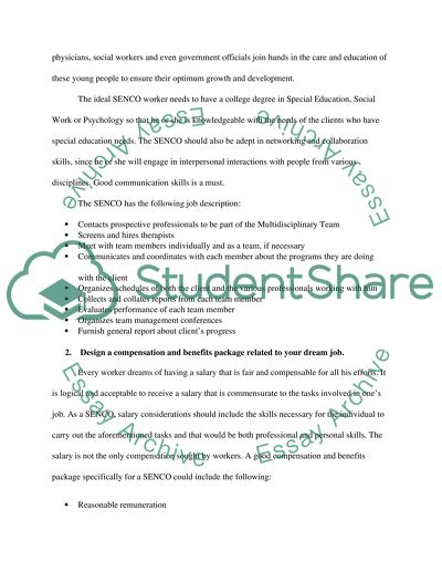 Creation of the Dream Job