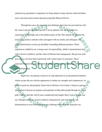 personal statement petroleum engineering