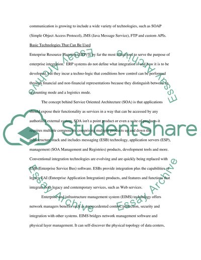 Enterprise Integration - Infrastructure